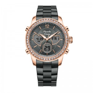 Alexandre Christie AC 9399 Rosegold Grey Steel LHBGRGR